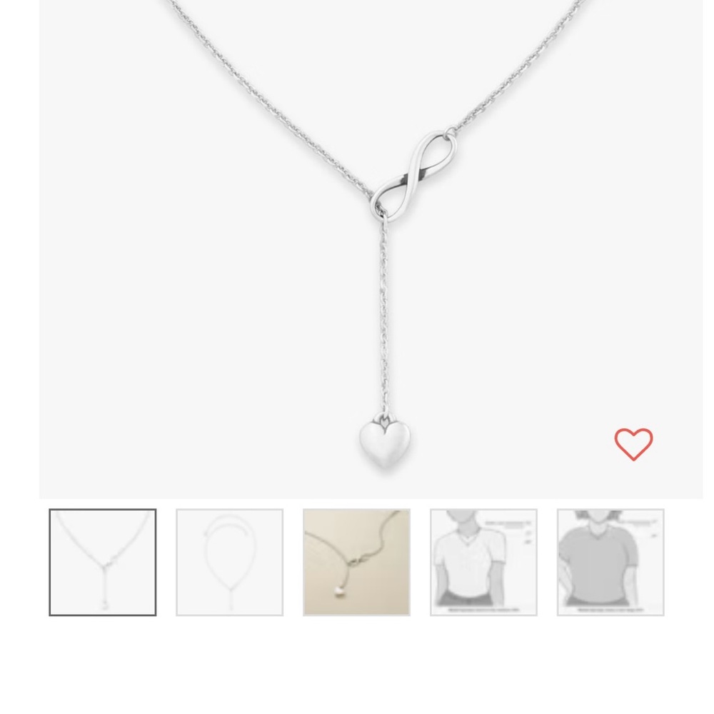 James Avery Delicate Infinity Love Necklace. 17 Inches